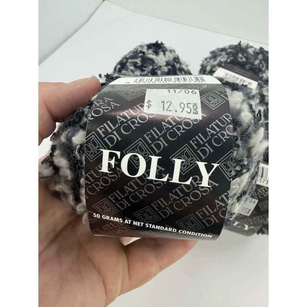Filatura Di Crosa Yarn Folly Wool Blend Made In Italy Boucle